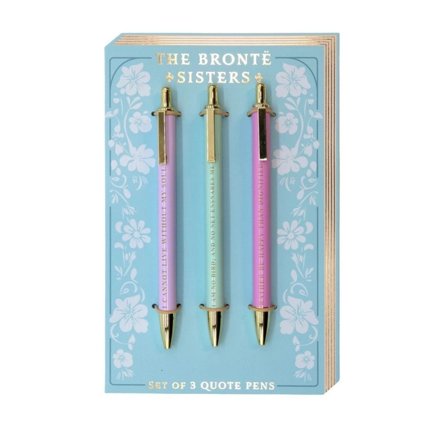 Bronte Sisters Set of 3 Metal Ballpoint Pens - Portico Designs