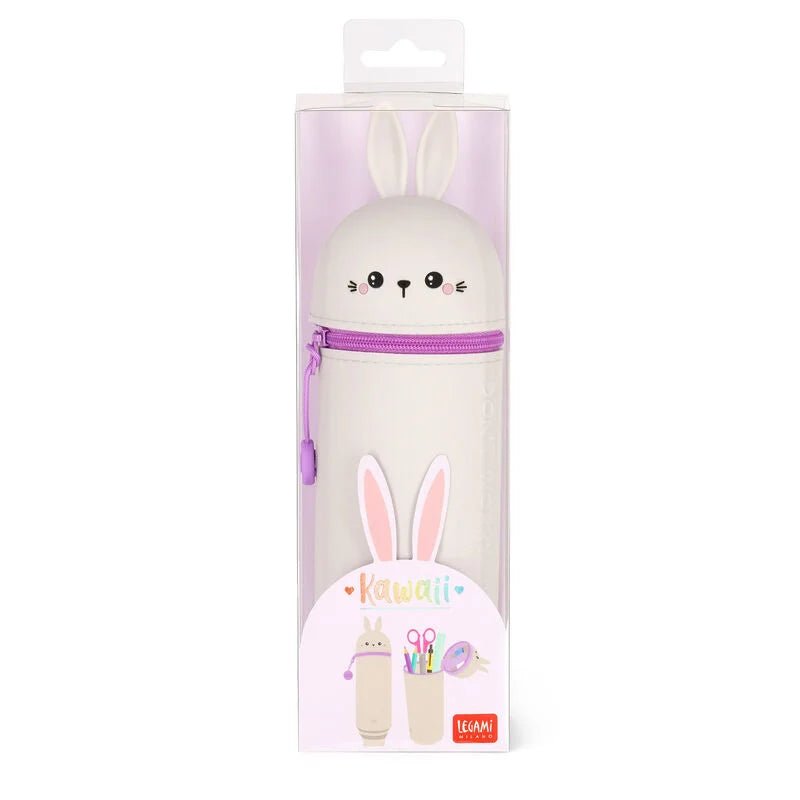 Bunny 2 in 1 Silicone Pencil Case - Legami - Under the Rowan Trees