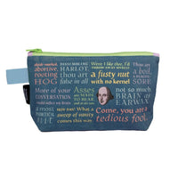 Canvas Pencil Case - The Unemployed Philosophers Guild - Shakespearean Insults
