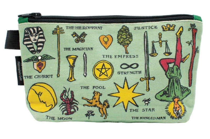 Canvas Pencil Case - The Unemployed Philosophers Guild-Rider Waite Tarot Front