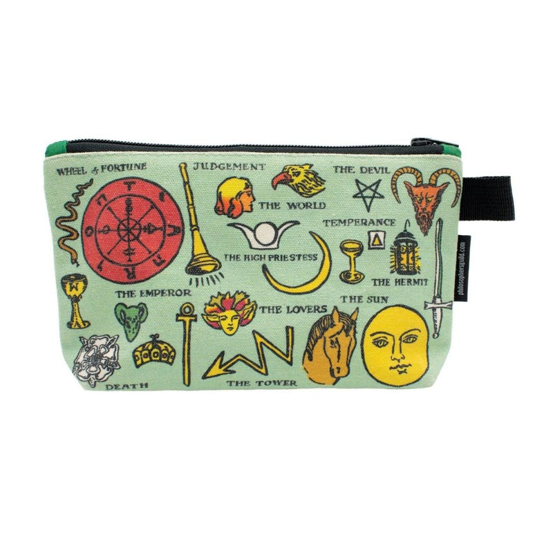 Canvas Pencil Case - The Unemployed Philosophers Guild-Tarot Back