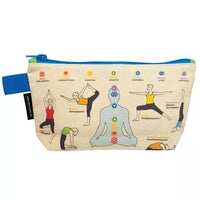 Canvas Pencil Case - The Unemployed Philosophers Guild-Yoga Poses Front
