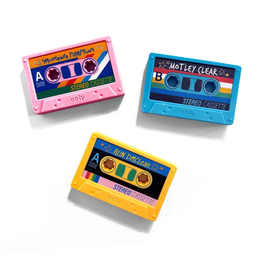 Cassette Erasers Set of 3 - Ooly - Ooly