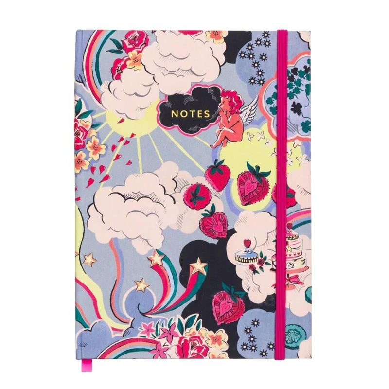 Cath Kidston Cloth Covered Lined Notebooks-Notebooks-Ohh Deer-Silver Linings