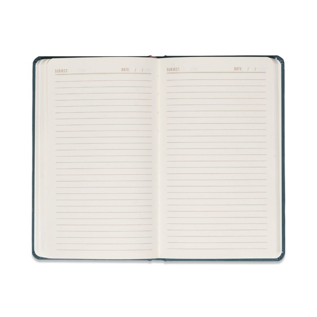 Celestial Bookcloth Journals - Teal Moon - Designworks Collective