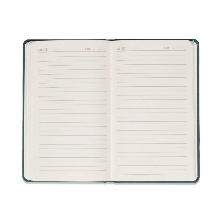 Celestial Bookcloth Journals - Teal Moon - Designworks Collective