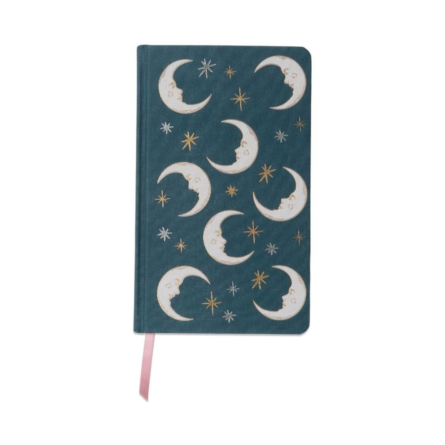 Celestial Bookcloth Journals - Teal Moon - Designworks Collective