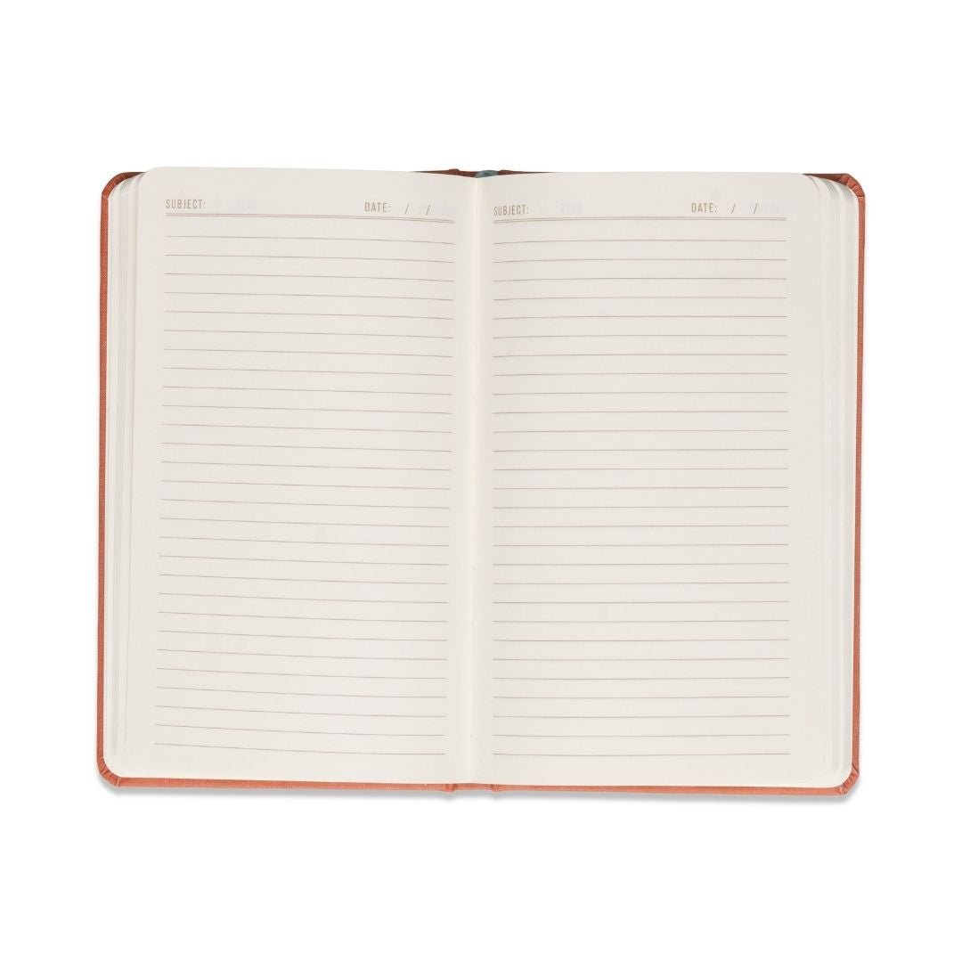 Celestial Bookcloth Journals - Terracotta Sun - Designworks Collective