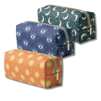 Celestial Pencil Pouch - Vegan Leather - Terracotta Sun - Designworks Collective