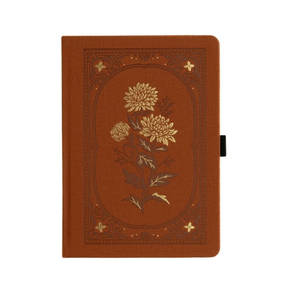 Chrysanthemum A5 Dot Grid Journal - Archer & Olive