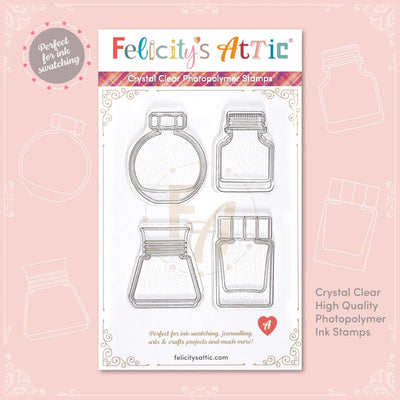 Clear Ink Bottle Stamps - Set A - Felicity's Attic
