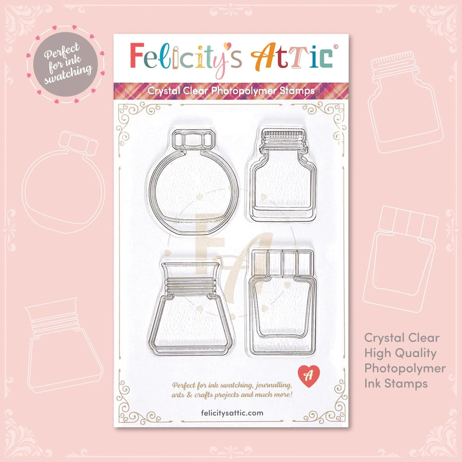 Clear Ink Bottle Stamps - Set A - Felicity's Attic