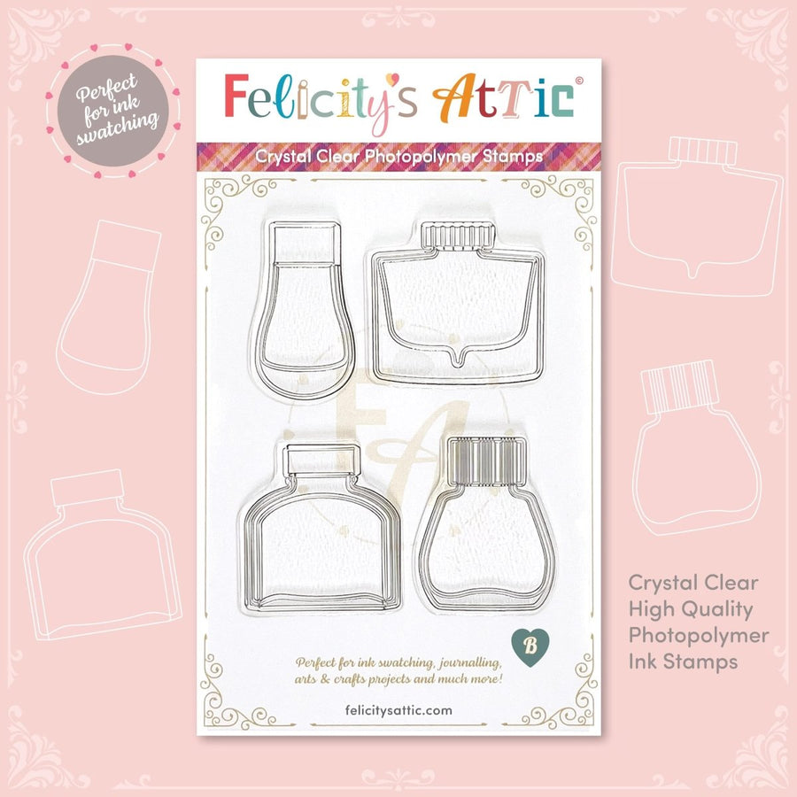 Clear Ink Bottle Stamps - Set B - Felicity's Attic