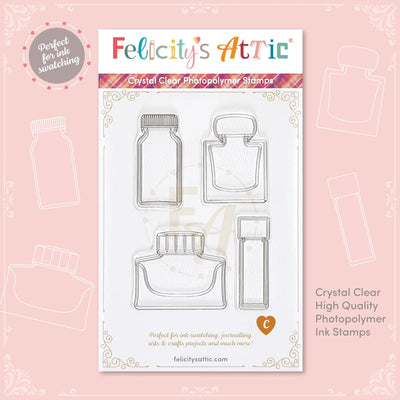 Clear Ink Bottle Stamps - Set C - Felicity's Attic