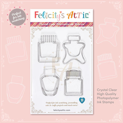Clear Ink Bottle Stamps - Set D - Felicity's Attic