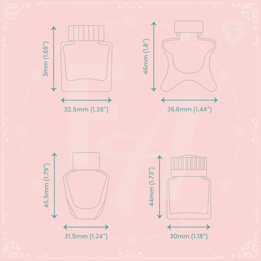 Clear Ink Bottle Stamps - Set D - Felicity's Attic