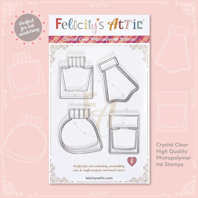 Clear Ink Bottle Stamps - Set E - Felicity's Attic