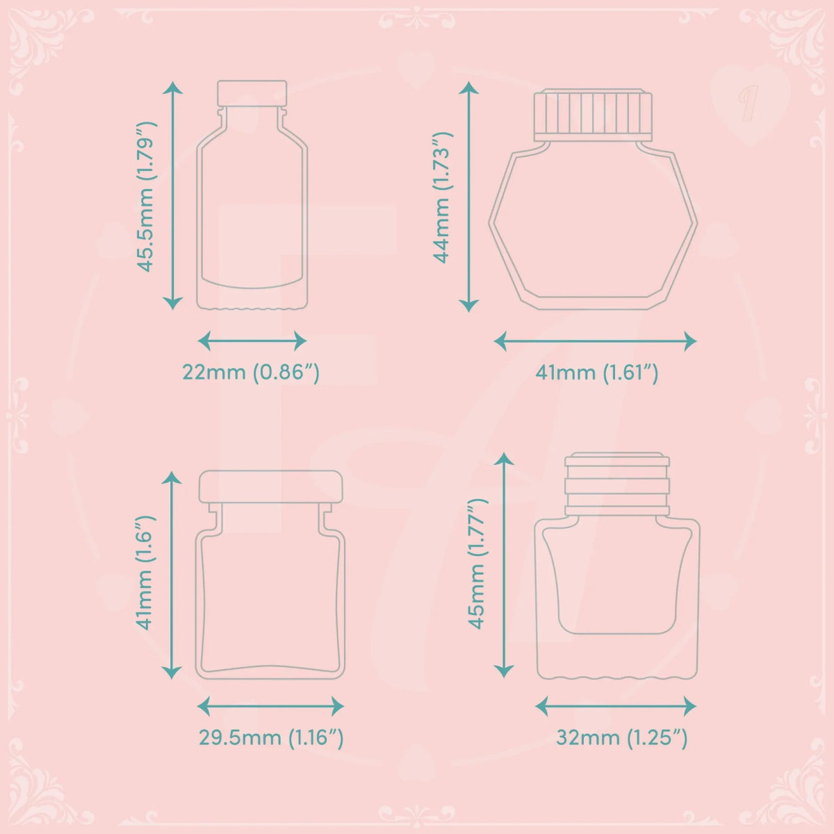 Clear Ink Bottle Stamps - Set I - Felicity's Attic