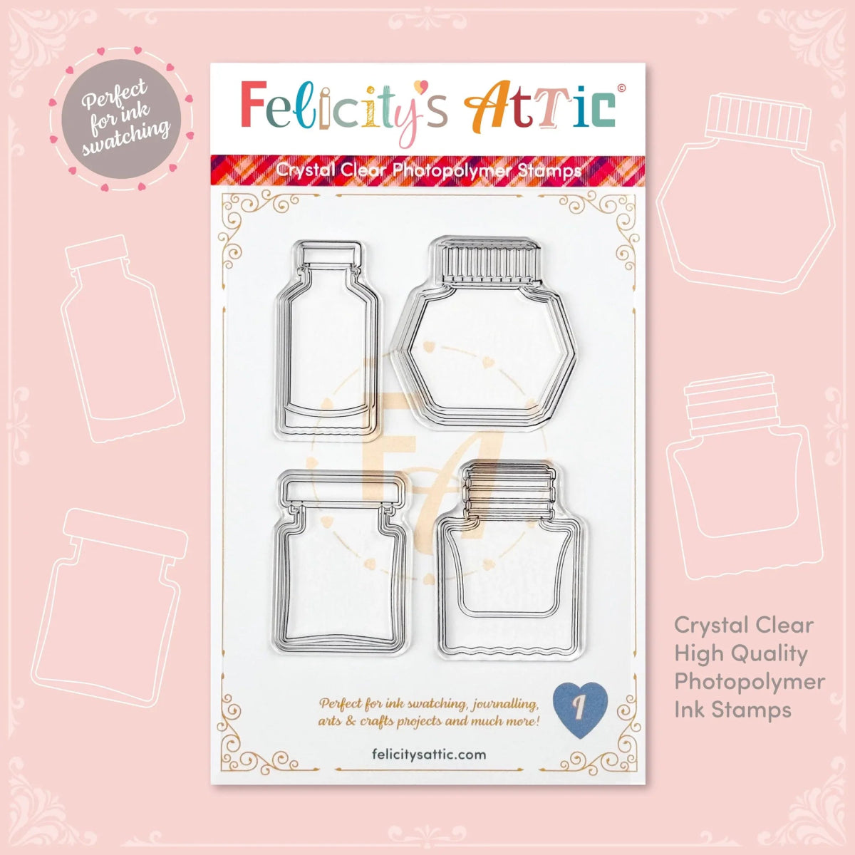 Clear Ink Bottle Stamps - Set I - Felicity's Attic