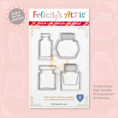 Clear Ink Bottle Stamps - Set I - Felicity's Attic