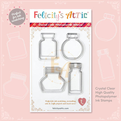 Clear Ink Bottle Stamps - Set L - Felicity's Attic