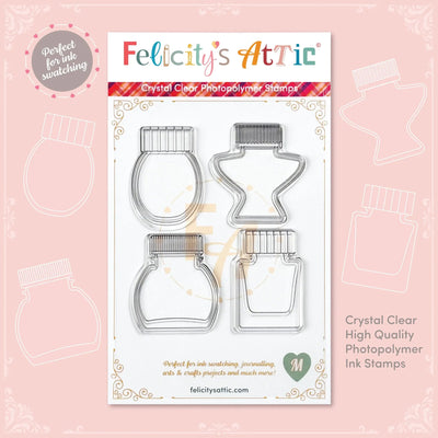 Clear Ink Bottle Stamps - Set M - Felicity's Attic