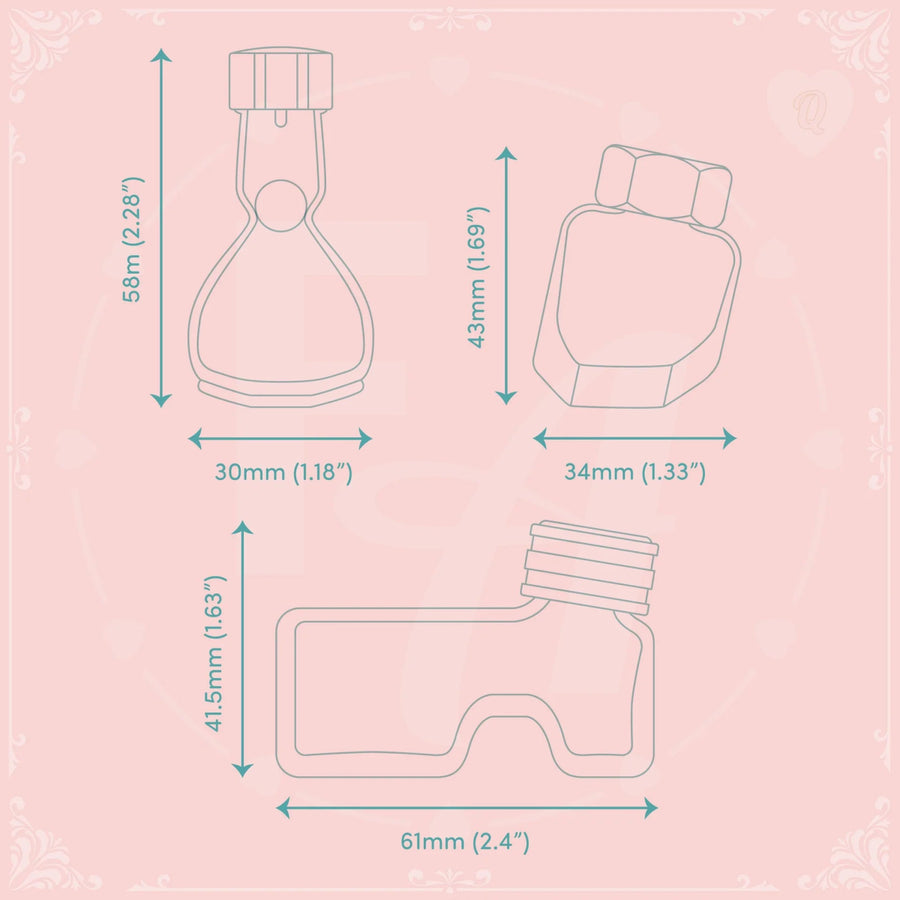 Clear Ink Bottle Stamps - Set Q - Felicity's Attic