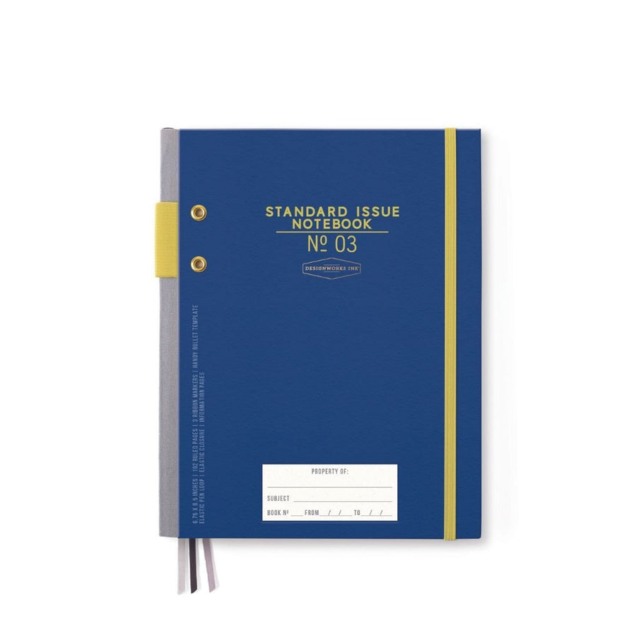 Cobalt & Citron Standard Issue Planner Notebook - Designworks Collective - Under the Rowan Trees