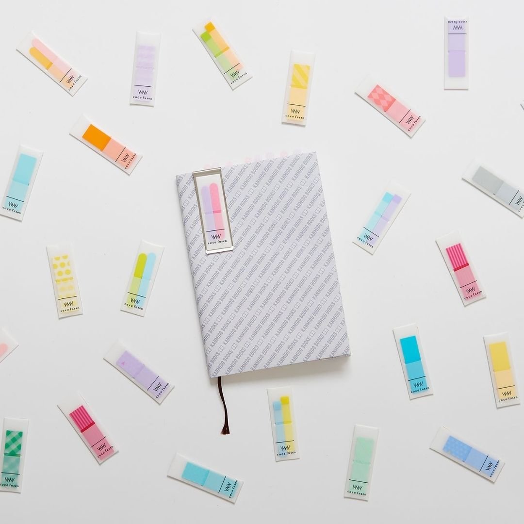 Coco Fusen Clip Sticky Notes - Light Blue S - Kanmido