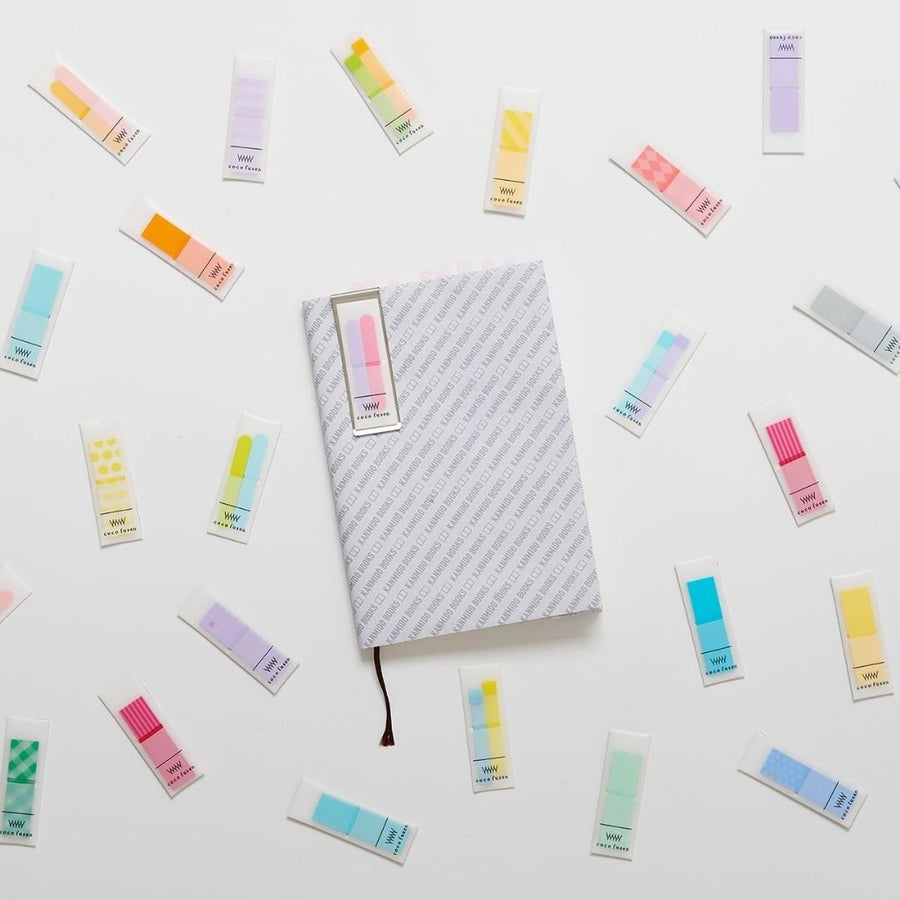 Coco Fusen Clip Sticky Notes - Light Blue S - Kanmido