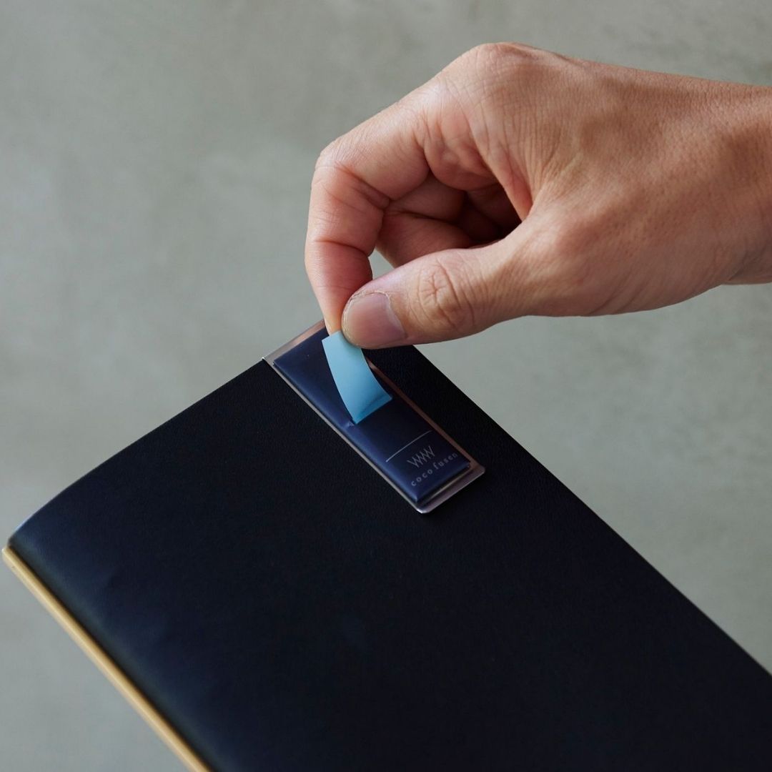 Coco Fusen Clip Sticky Notes - Mustard M - Kanmido