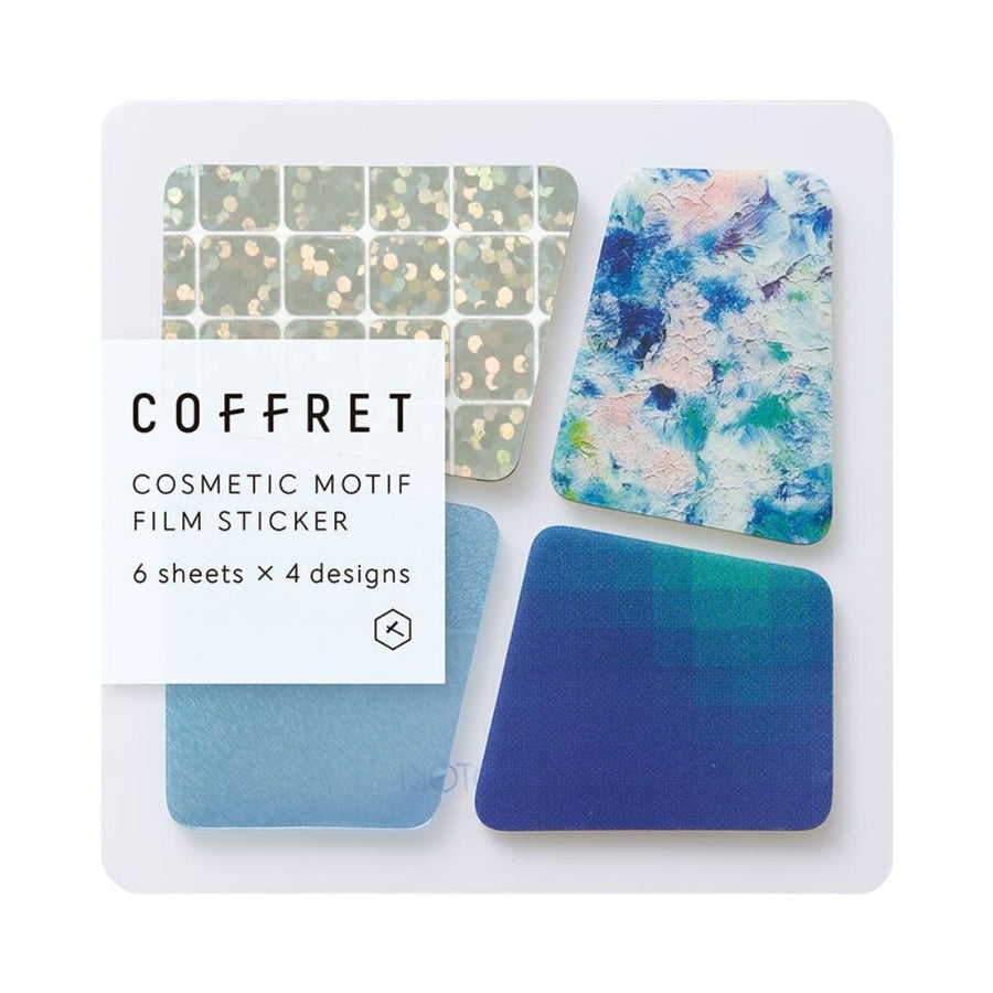 Coffret Block Clear PET Planner Stickers - Lagoon Blue - King Jim