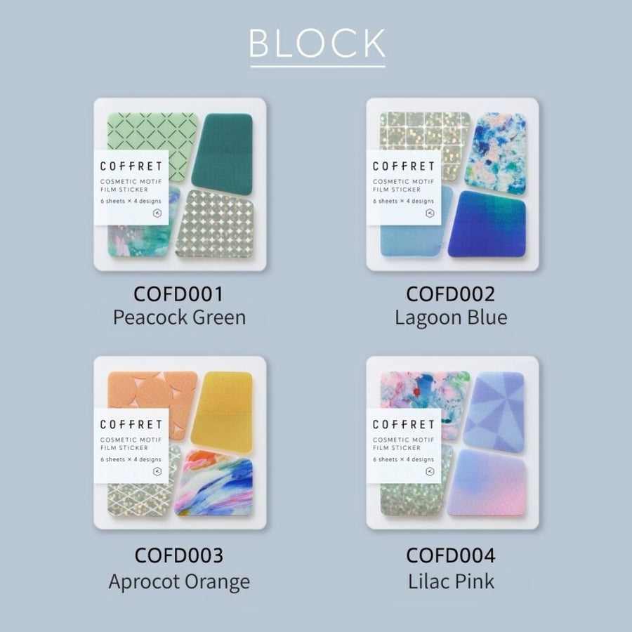 Coffret Block Clear PET Planner Stickers - Lilac Pink - King Jim