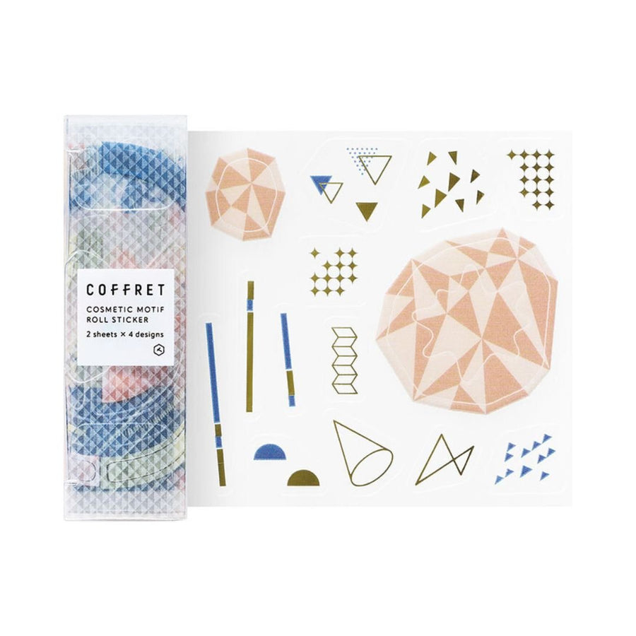 Coffret Clear PET Planner Roll Stickers - Apricot Orange - King Jim