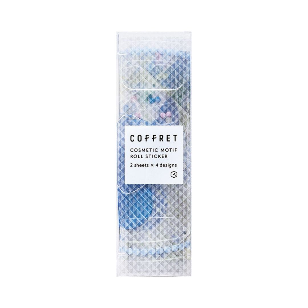 Coffret Clear PET Planner Roll Stickers - Lagoon Blue - King Jim