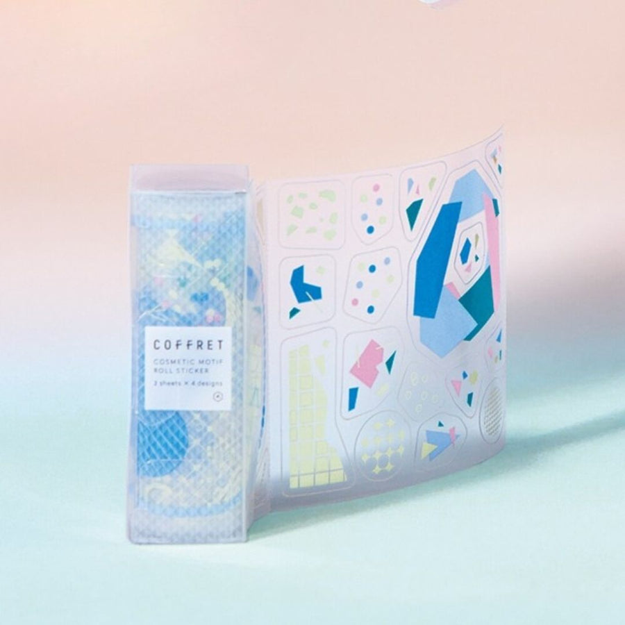 Coffret Clear PET Planner Roll Stickers - Peacock Green - King Jim