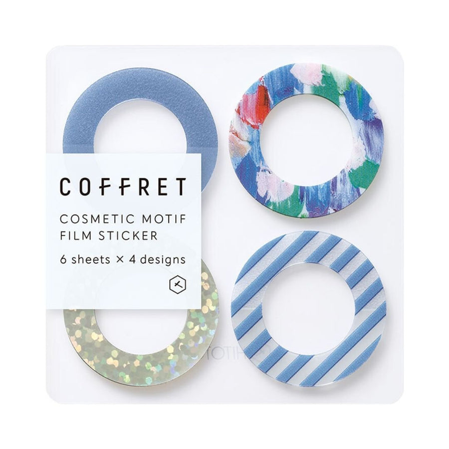 Coffret Ring Clear PET Planner Stickers - Lagoon Blue - King Jim