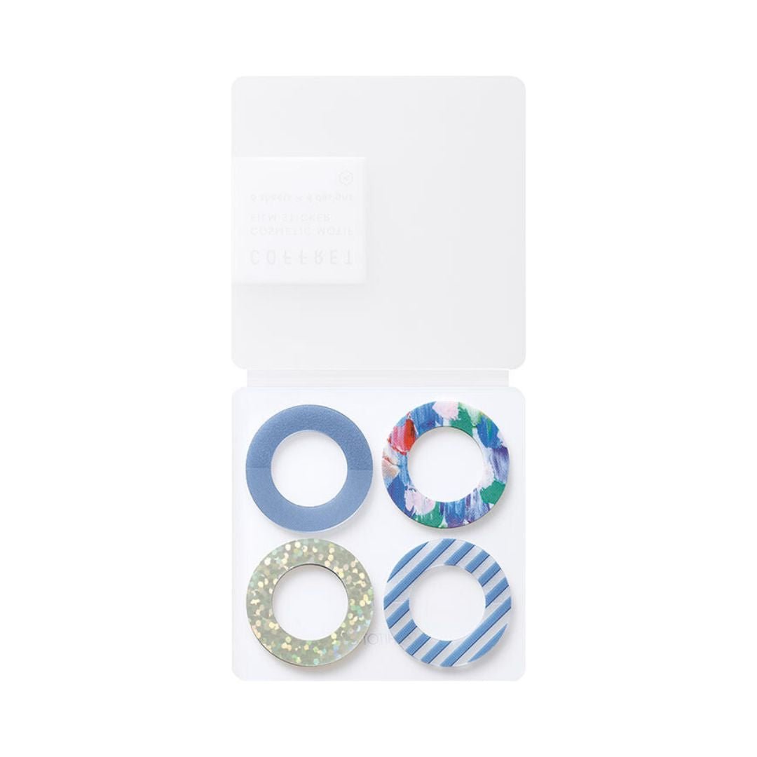 Coffret Ring Clear PET Planner Stickers - Lagoon Blue - King Jim