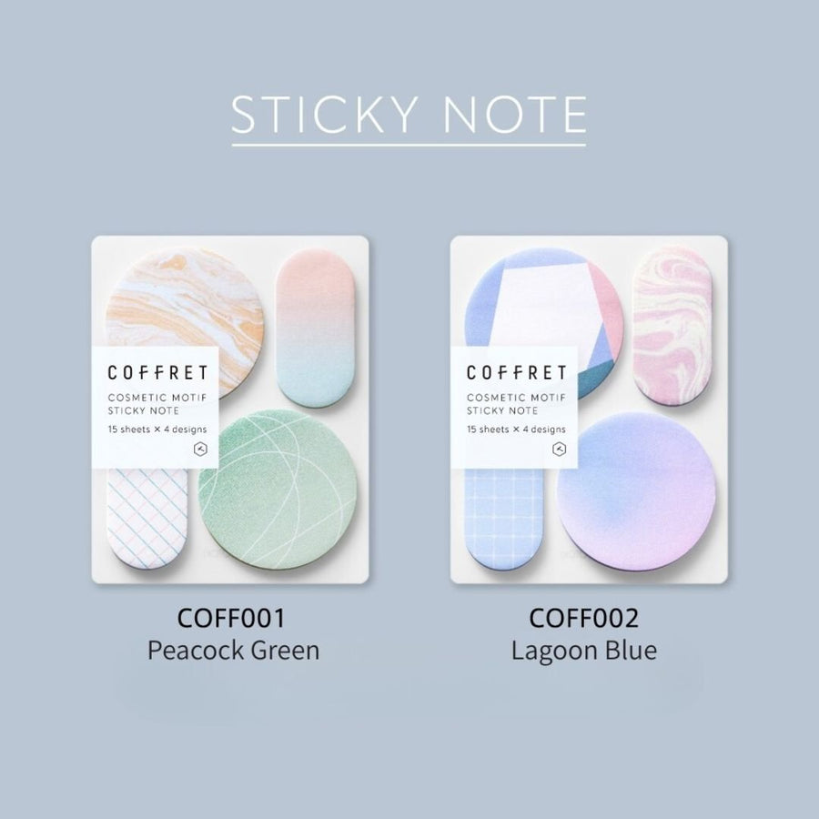 Coffret Sticky Notes - Peacock Green - King Jim