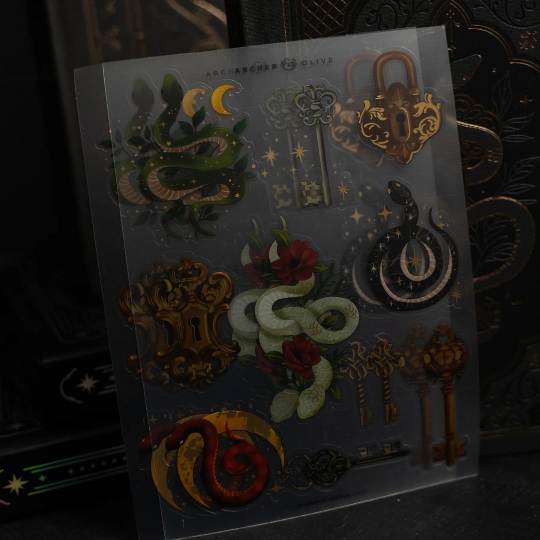 Coiled Key Sticker Set - Archer & Olive - Archer & Olive