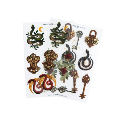 Coiled Key Sticker Set - Archer & Olive - Archer & Olive
