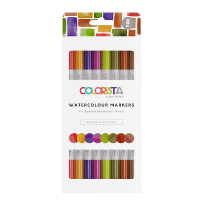 Colorista Watercolour Markers - Botanic Accents - 