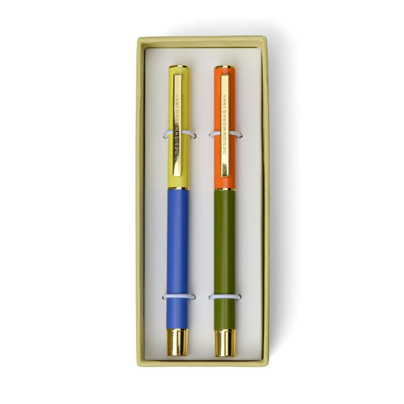 Colour Block Pens-Pens-Designworks Collective-Lilac & Cornflower