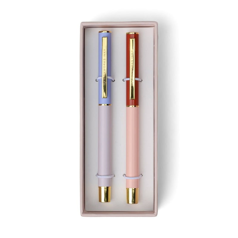Colour Block Pens-Pens-Designworks Collective-Lilac & Cornflower