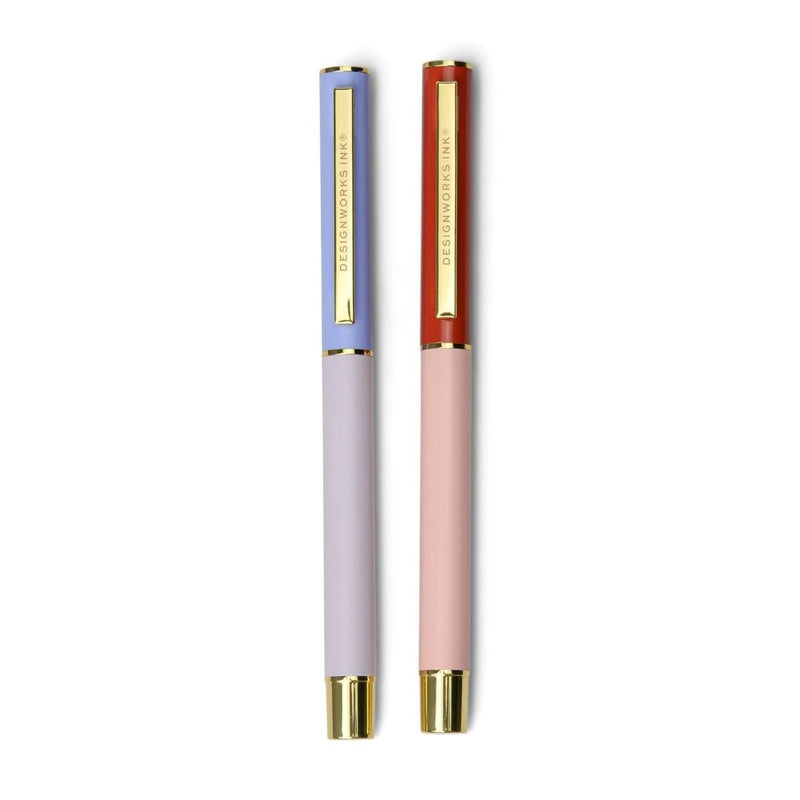 Colour Block Pens-Pens-Designworks Collective-Lavender & Blush