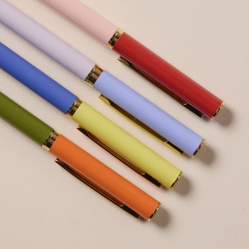 Colour Block Pens-Pens-Designworks Collective-Lilac & Cornflower