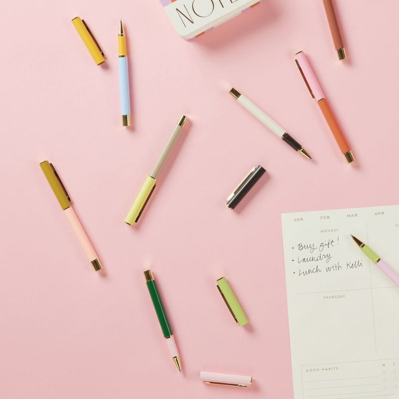 Colour Block Pens-Pens-Designworks Collective-Lilac & Cornflower