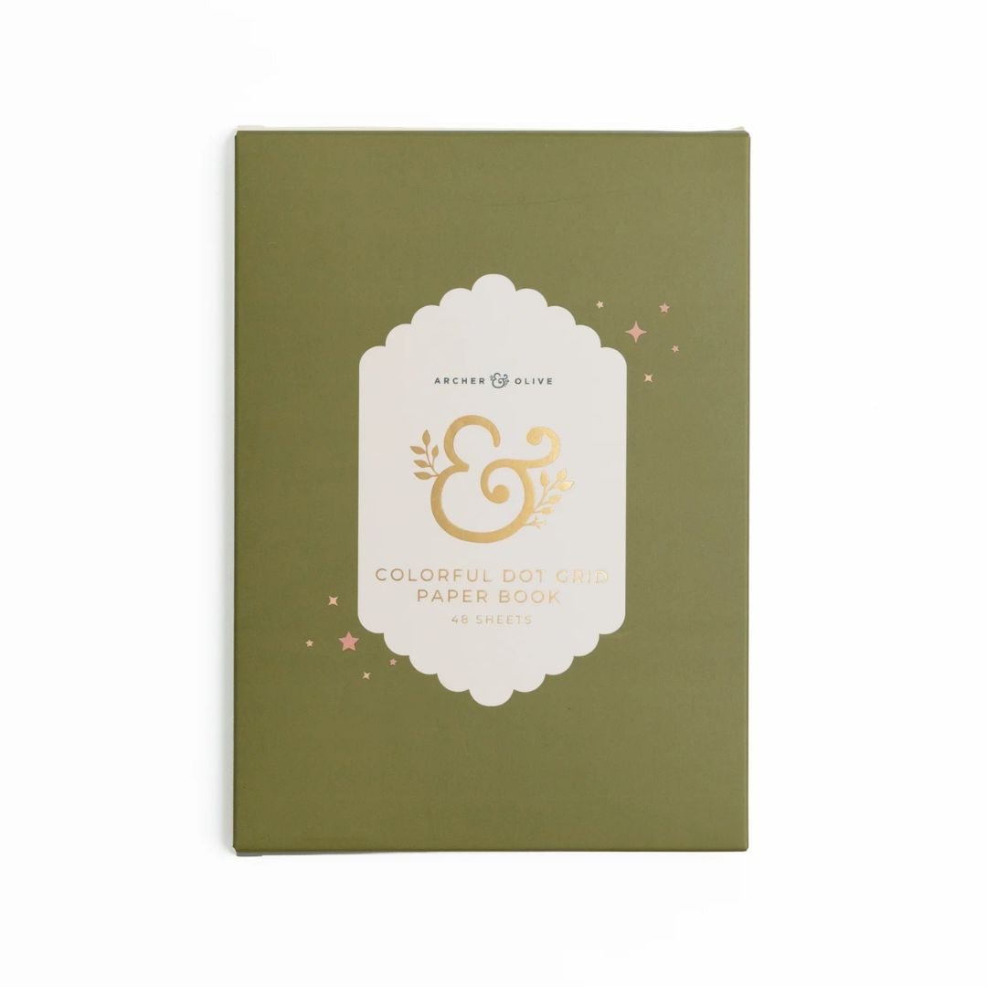 Colourful Dot Grid Paper Book - Archer & Olive - Archer & Olive
