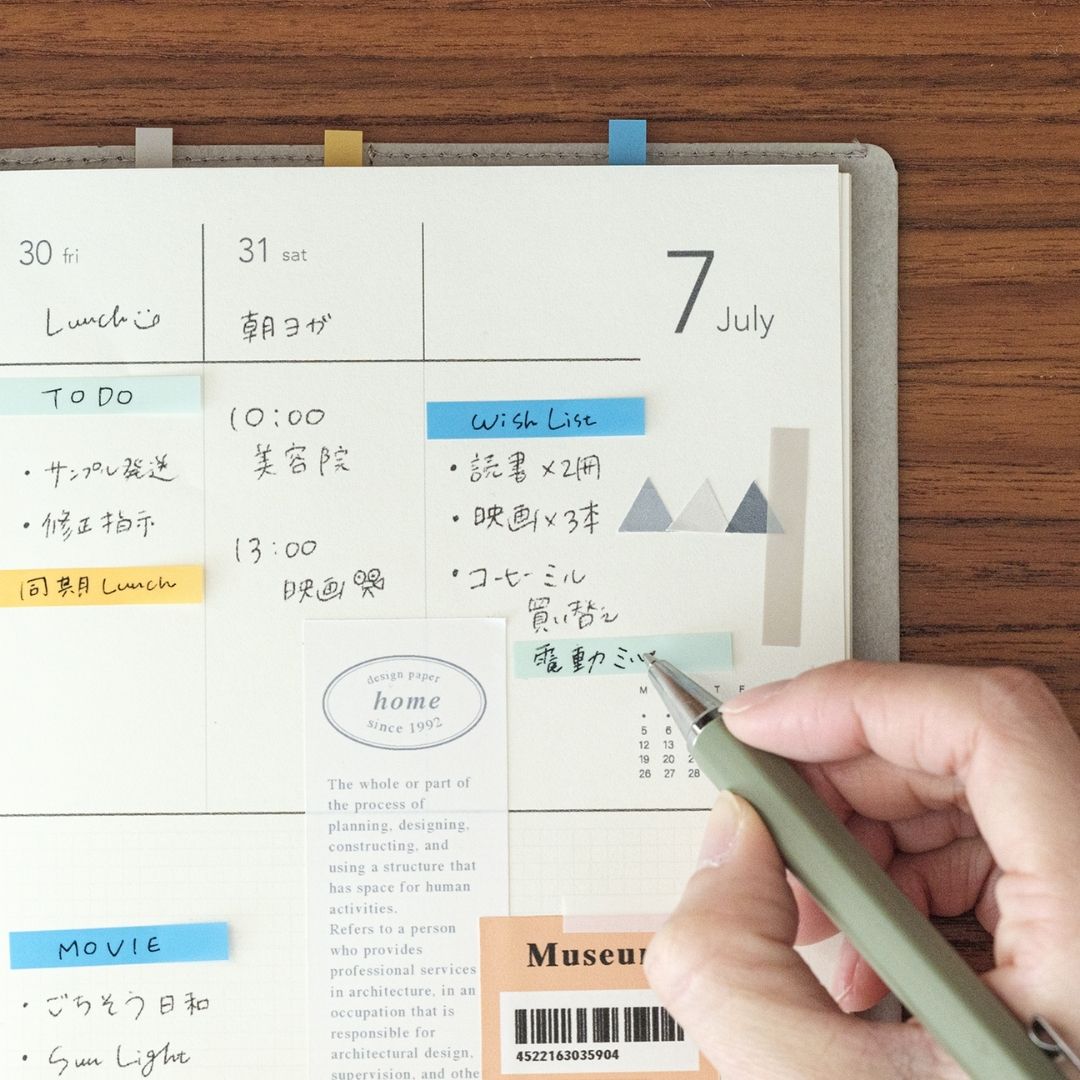 Colourful Sticky Notes Coco Fusen - Blue M - Kanmido