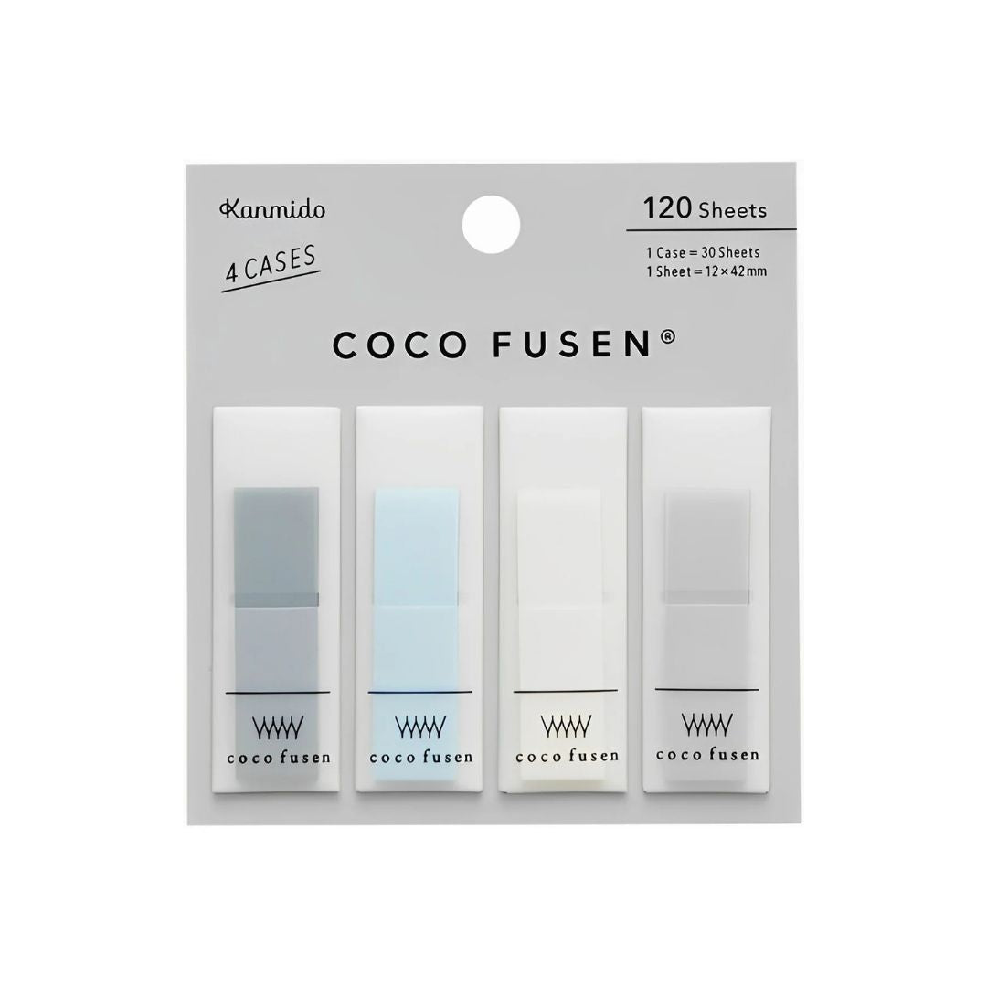 Colourful Sticky Notes Coco Fusen - Cool Grey M - Kanmido